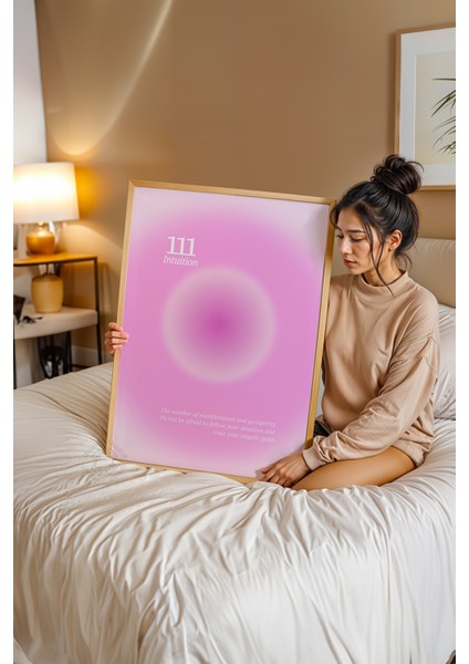 Aura Serisi Ahşap Çerçeveli Poster, Tablo NO:166 modelleri