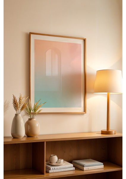 Aura Serisi Ahşap Çerçeveli Poster, Tablo No:26