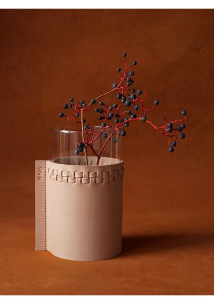 Chateau Hakiki Deri Vazo El Yapımı Vejetal Deri