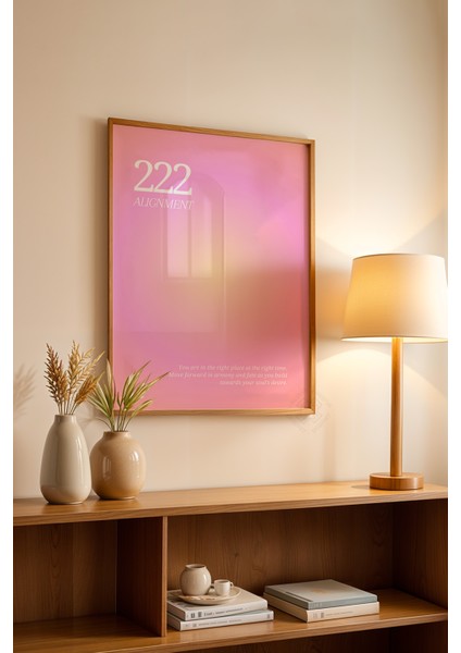 Aura Serisi Ahşap Çerçeveli Poster, Tablo NO:164