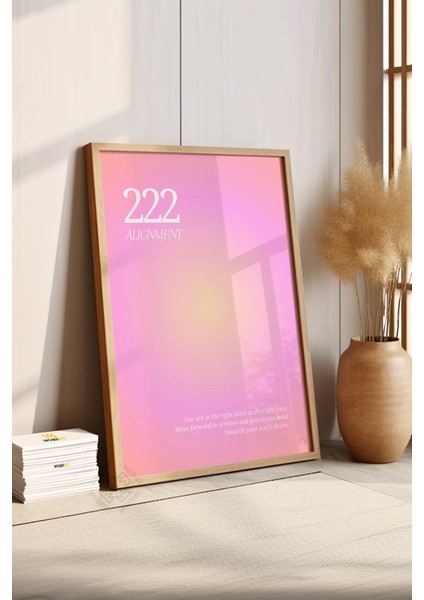 Aura Serisi Ahşap Çerçeveli Poster, Tablo NO:164