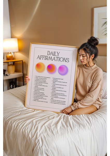 Aura Serisi Ahşap Çerçeveli Poster, Tablo NO:121 modelleri