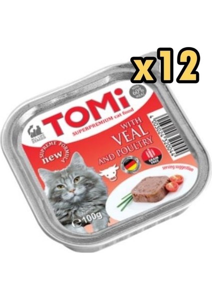 Pate Dana Etli ve Kümes Hayvanlı Yetişkin Kedi Konservesi 100 gr x 12 Adet