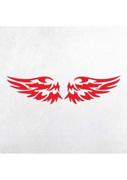 Çift Kanat Oto Logo Sticker 30 x 10 cm