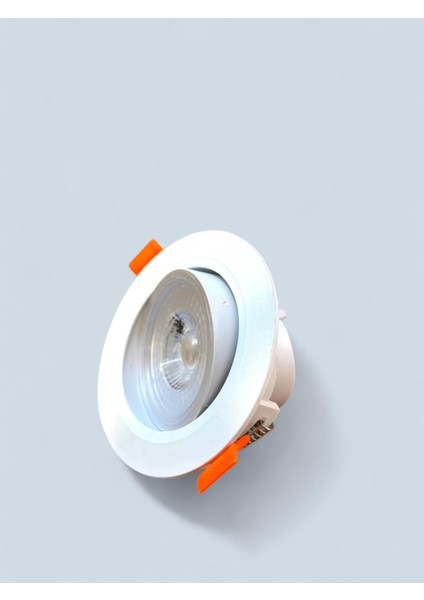 , 4 Adet 6W Cob LED Gömme Spot, LED Spot, Cob LED Spot, Beyaz Kasa (6500 K) Beyaz Işık 3500 K (Günışığ) Işık