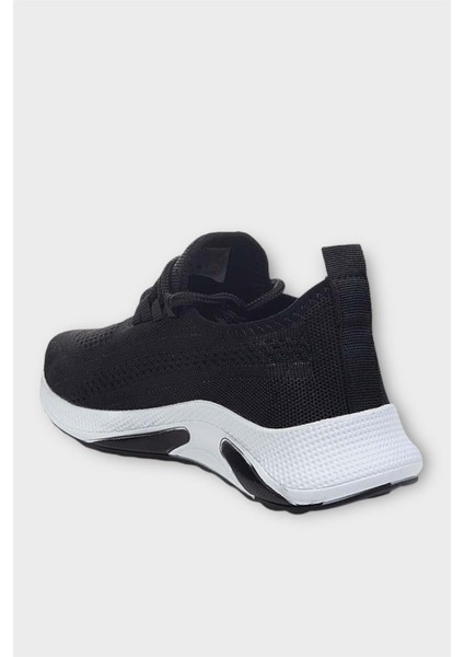 Unisex Yazlık Triko Spor Ayakkabı Siyah - Beyaz modelleri