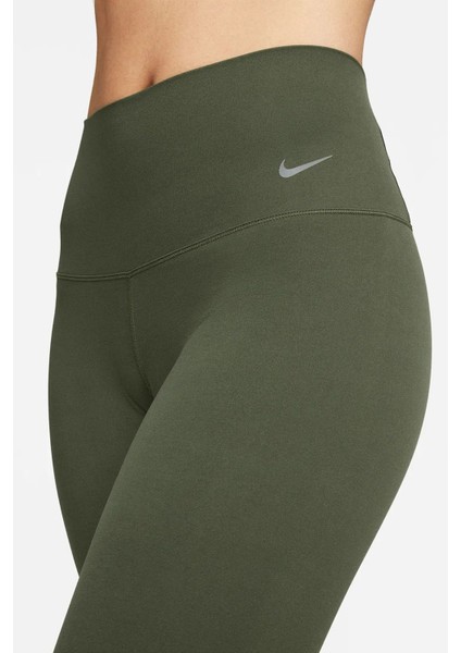 Dri Fit Zenvy Gentle Support High Waisted 7/8 Leggings Kadın Yüksek Bel Iç Cepli Spor Tayt Haki modelleri