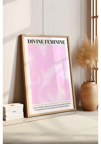 Aura Serisi Ahşap Çerçeveli Poster, Tablo NO:133 fırsatları