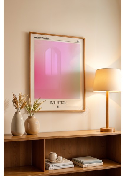 Aura Serisi Ahşap Çerçeveli Poster, Tablo NO:189