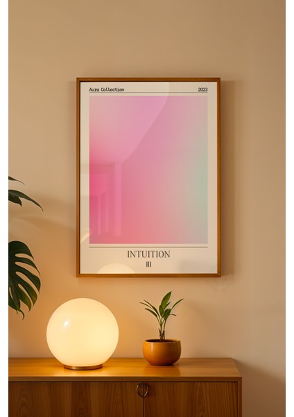 Aura Serisi Ahşap Çerçeveli Poster, Tablo NO:189