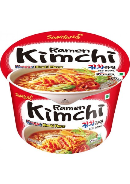 Ramen Kimchi Flavored Big Bowl Noodle Soup 110G