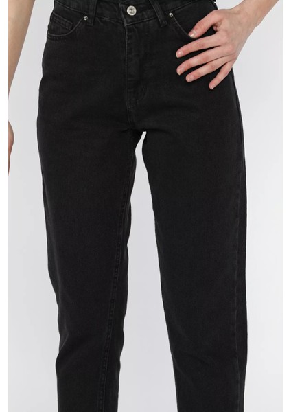 Kadın Yüksek Bel Mom Jeans Kot Pantolon P-00016593 fırsatları