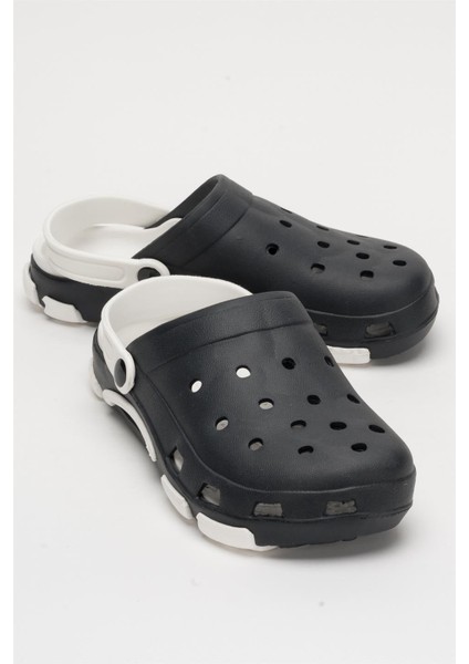 Unisex Çift Tabanlı Ortopedik Hemşire Doktor Aşçı Laboratuvar Deniz Havuz Terliği Sandalet SİYAH - BEYAZ fiyatları