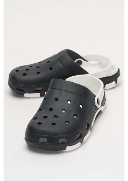 Unisex Çift Tabanlı Ortopedik Hemşire Doktor Aşçı Laboratuvar Deniz Havuz Terliği Sandalet SİYAH - BEYAZ indirimleri