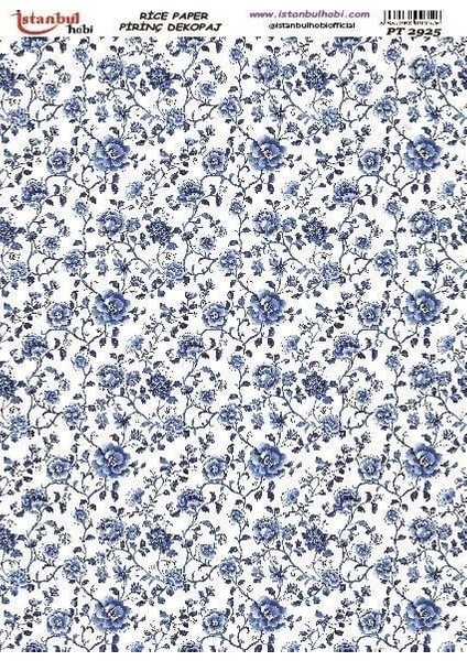 Istanbul Hobi Blue Blanc Pirinç Dekopaj PT2925