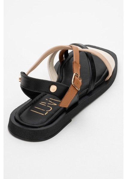 Rouse Siyah Multi Deri Kadın Sandalet indirimleri