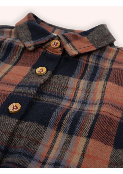 Kız Çocuk Ekose Desenli Lacivert Elbise fiyatları