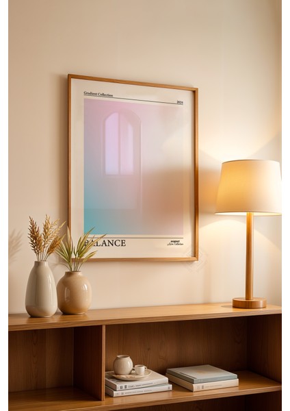 Aura Serisi Ahşap Çerçeveli Poster, Tablo No:30