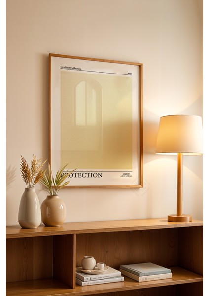 Aura Serisi Ahşap Çerçeveli Poster, Tablo No:49