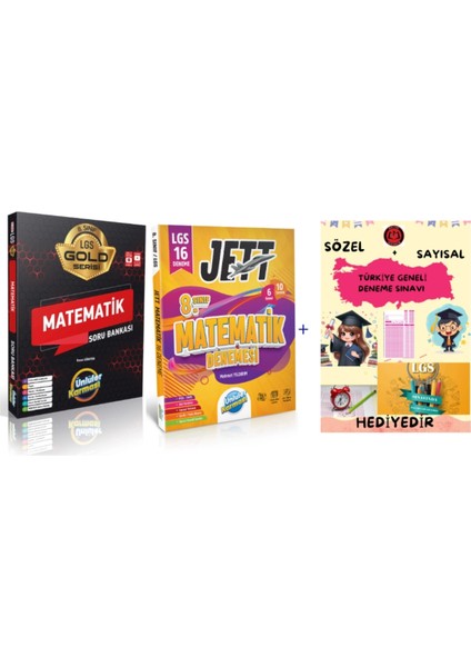 8. Sınıf Gold Matematik Soru Bankası + Deneme