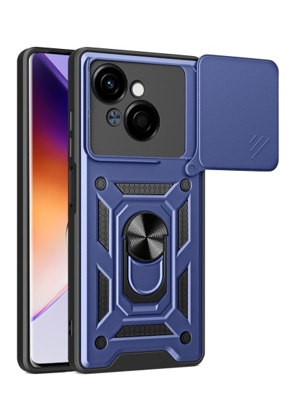 Tecno Spark Go 1 Kılıf Kamera Sürgülü Yüzüklü Pars Tank Kapak