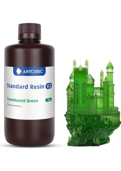 Standard Uv Reçine V2 1kg Şeffaf Yeşil