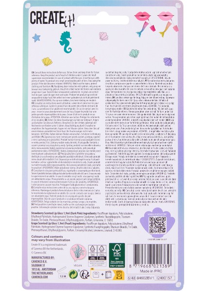 Dudak Parlatıcısı Seti - Pembe - Mermaid