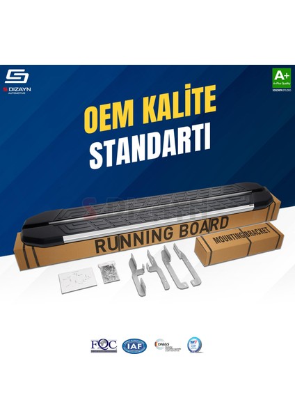 Vw Tiguan 2 Newline Krom Yan Basamak 173 cm 2016-2024 A+ Kalite fiyatları