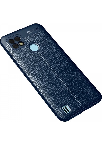 Realme C21 Kılıf Auto Focus Kapak - Lacivert Mrayd
