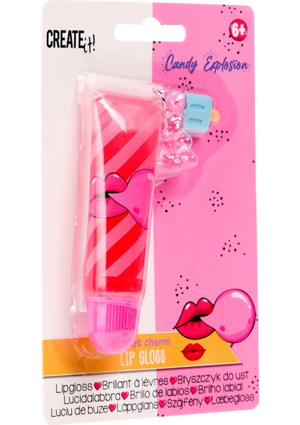 Süslü Dudak Parlatıcısı - Pembe - Candy Explosion