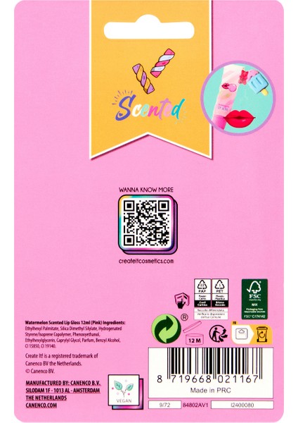 Süslü Dudak Parlatıcısı - Pembe - Candy Explosion