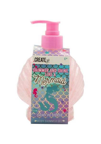 Simli Vücut Jeli - Pembe - Mermaid