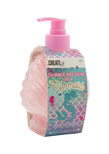 Simli Vücut Jeli - Pembe - Mermaid