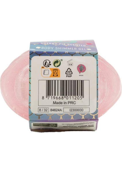 Simli Vücut Jeli - Pembe - Mermaid