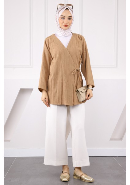Vizon Yan Bağlamalı Kimono fiyatları