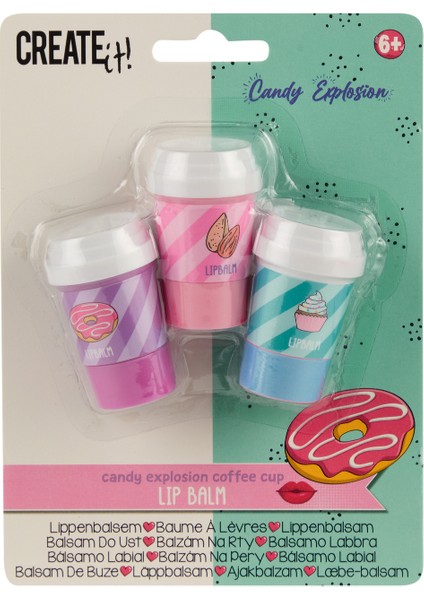Dudak Balmı Seti - Kahve Kutuları - Candy Explosion