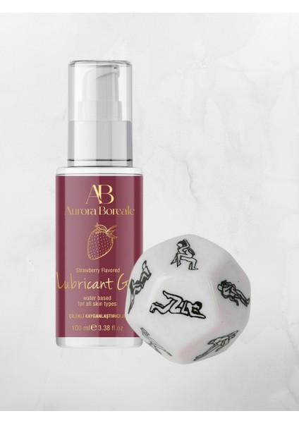 Çilek Aromalı Jel 100ML + 12 Farklı Pozisyon Zarı Hediyeli