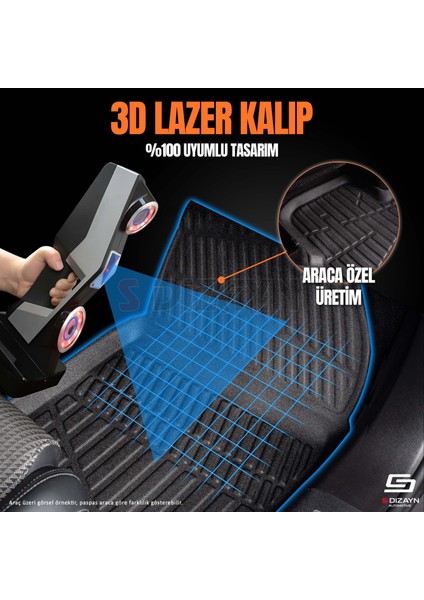 Opel Astra J 3D Pro Havuzlu Paspas 2012-2020 Üzeri A+ Kalite