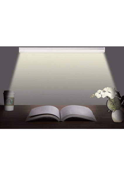 CT-2468 T5 Bant Armatürü Eklenebilir ANAHTARLI10W Ledli Beyaz Kasa Günışığı 3200K 87CM indirimleri