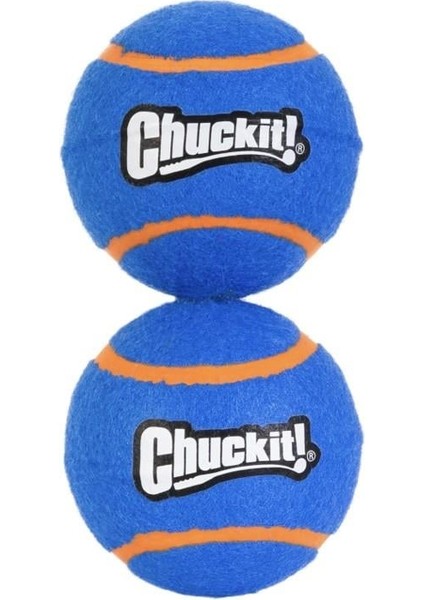 ! Sesli 2'li Tenis Köpek Oyun Topu Orta Boy 6x6 cm