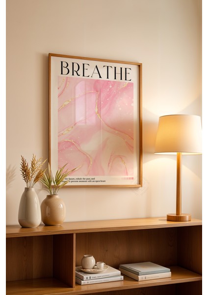 Aura Serisi Ahşap Çerçeveli Poster, Tablo NO:127