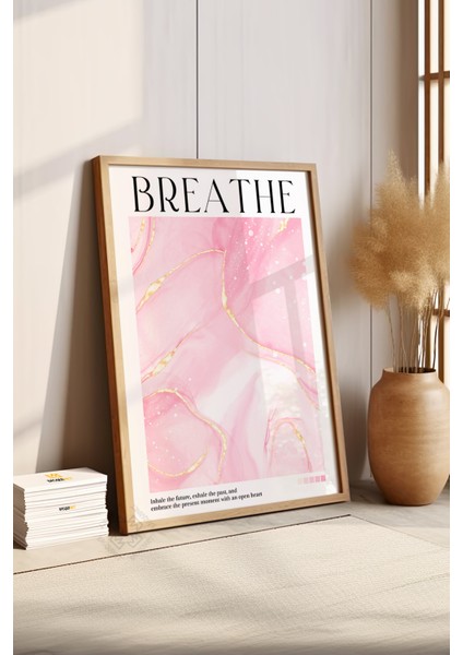 Aura Serisi Ahşap Çerçeveli Poster, Tablo NO:127 fırsatları