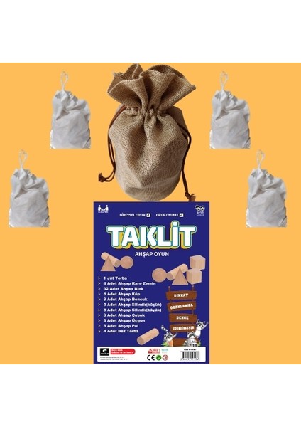 Taklit ( Ahşap Oyun, Denge, Dikkat, El-Göz Uyumu, Eğlence )