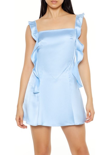 Saten Mini Elbise