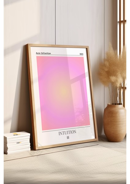 Aura Serisi Ahşap Çerçeveli Poster, Tablo NO:188 fırsatları