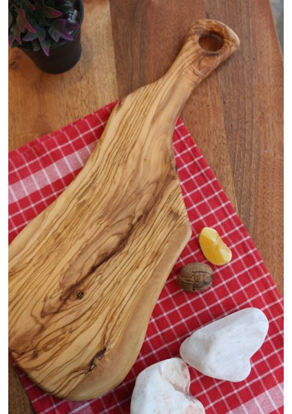 Zekiye Zeytin Ağacı Ahşap Sunum & Kesme Tahtası Geniş