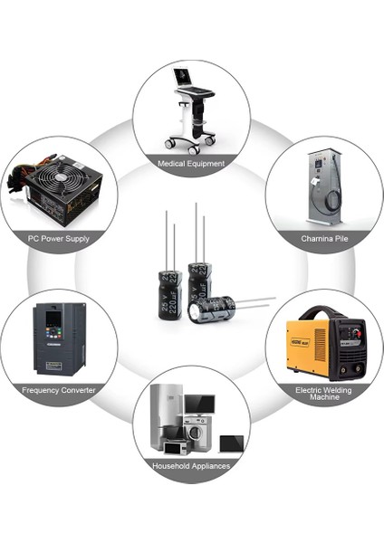 500 Parça 24 Çeşit Elektrolit Kondansatör Seti Plastik Kutulu fırsatları