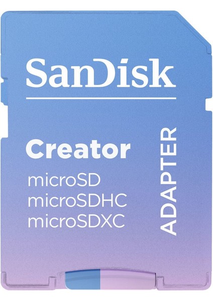 Creator 128GB 190/90MB/S Microsdxc Uhs-I A2 V30 Adaptörlü Hafıza Kartı SDSQXAA-128G-IN6MS