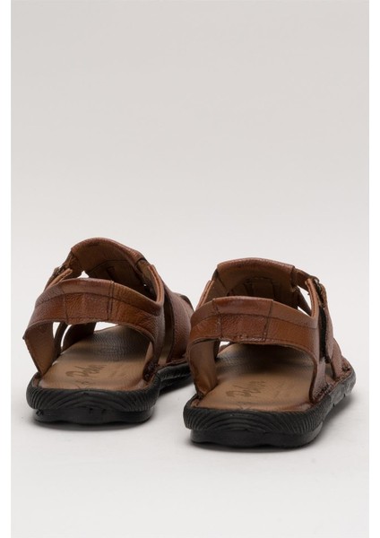 Erkek Hakiki Deri Yazlık Hafif Günlük Ayakkabı Sandalet TABA fırsatları