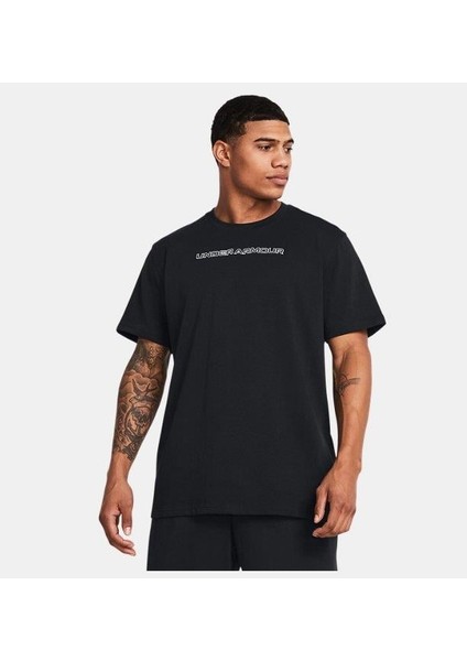 UA HW LOGO OVERLAY EMB SS Erkek T-Shirt